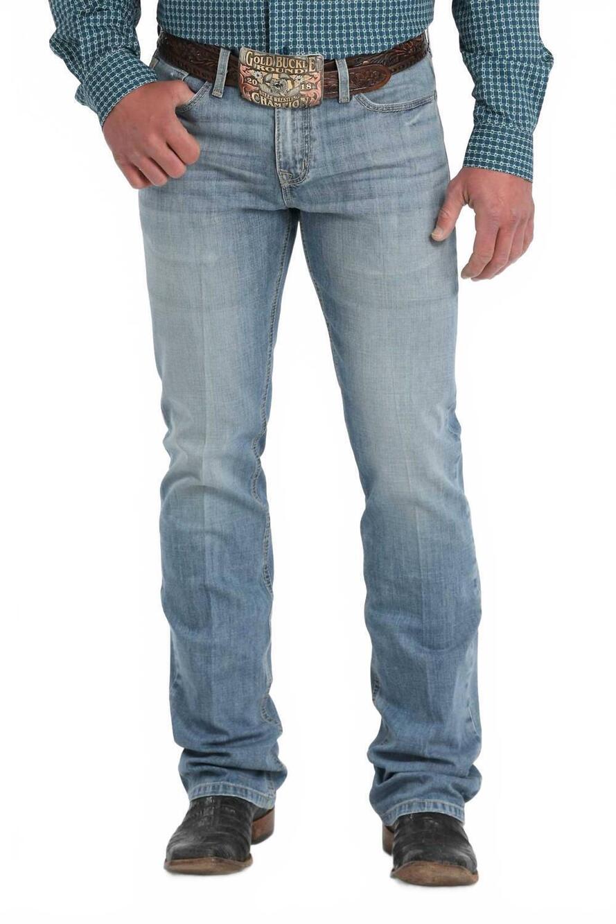 NEW CINCH ian slim bootcut jeans in light stone
